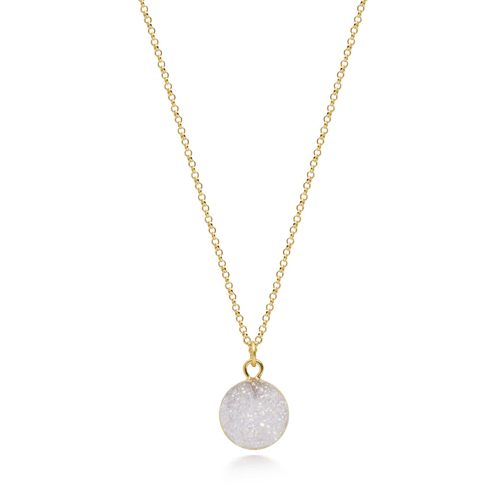 Terra White Druzy Necklace