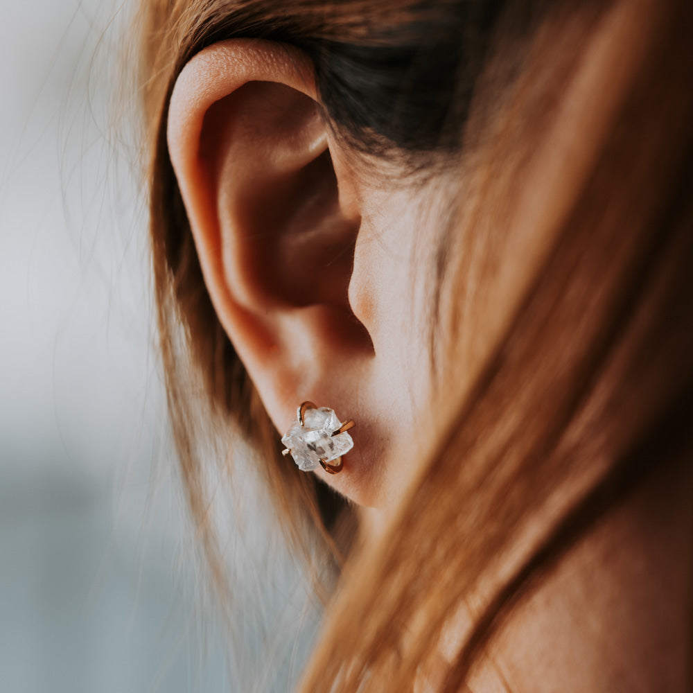 Stella Clear Crystal Claw Studs