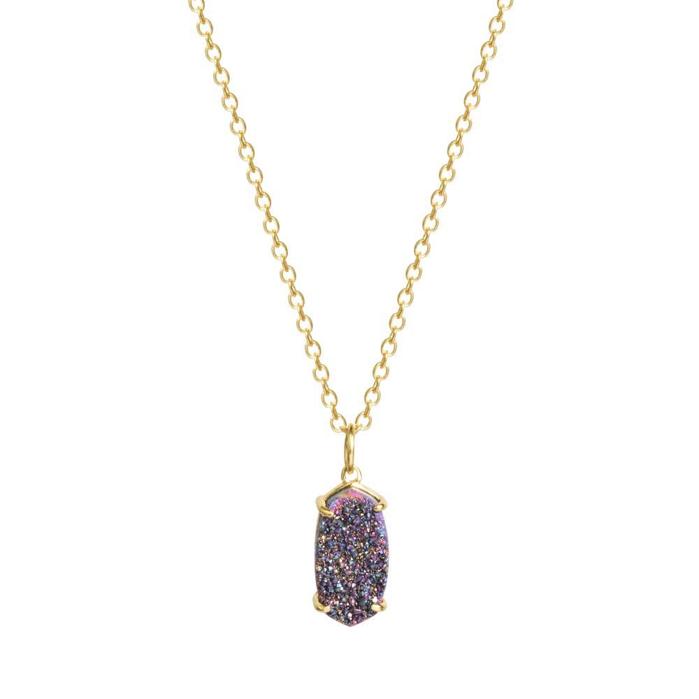 Arya Rainbow Druzy Necklace