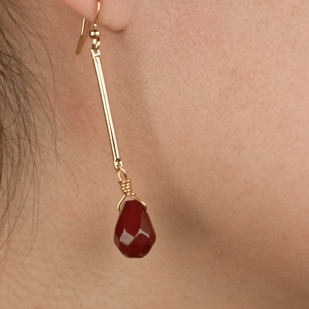 Red Jasper Royalty Earrings