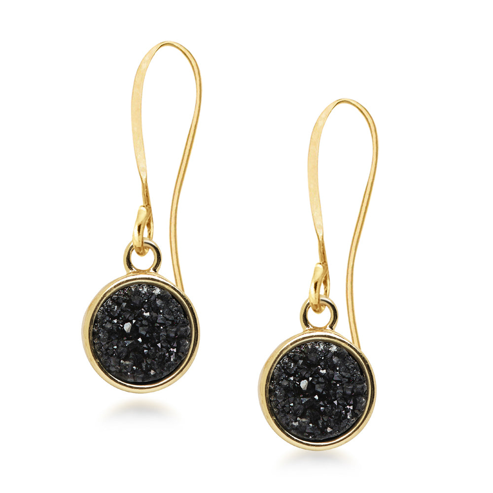 Geo Black DruzyEarrings