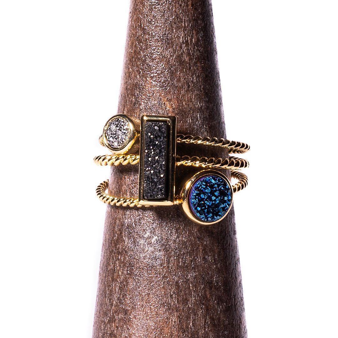 Kyanite Stacking Ring Set