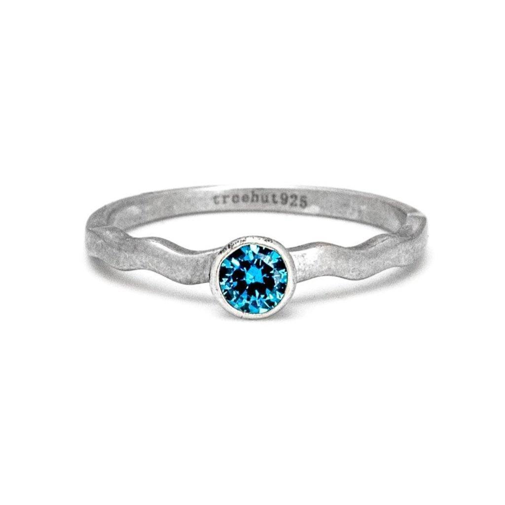 March Aquamarine Birthstone Ring