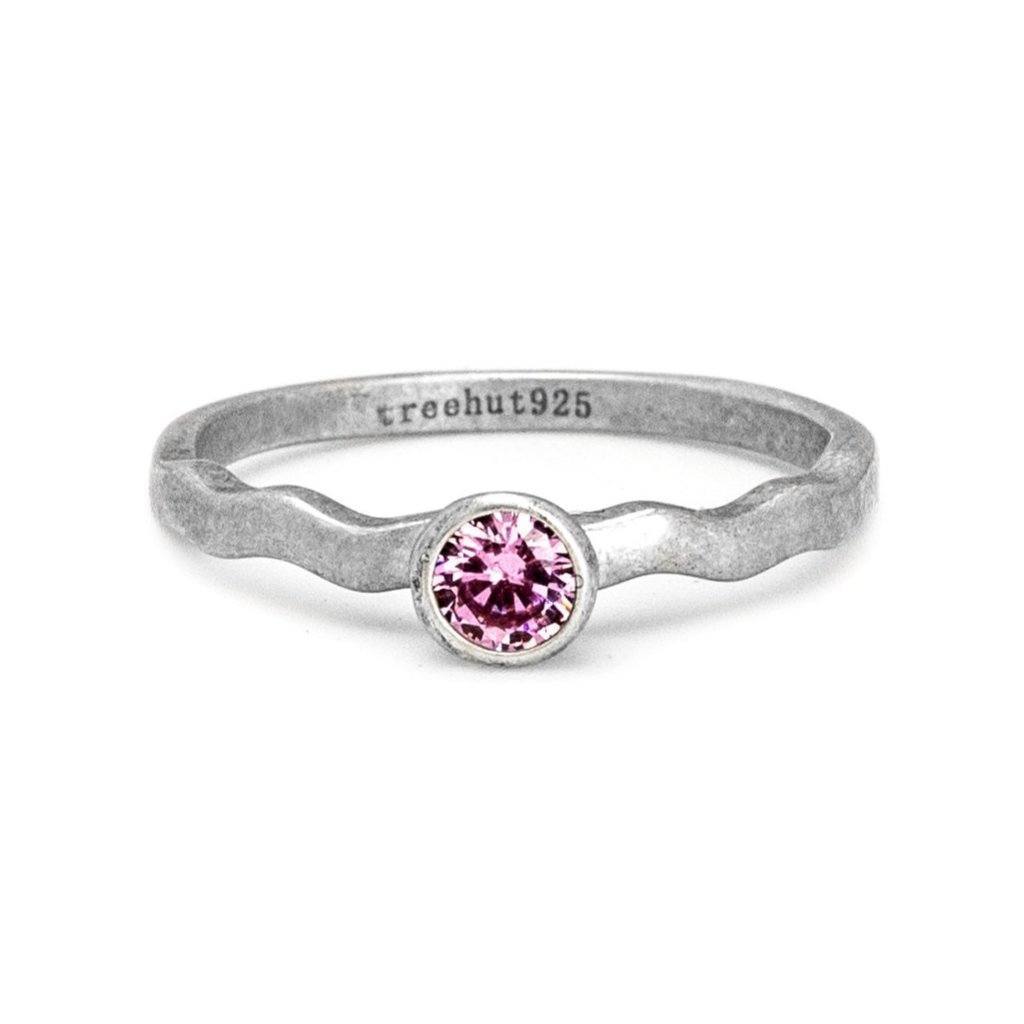 October Tourmaline Birthstone Ring