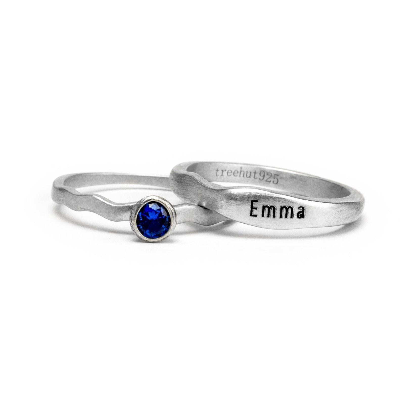 September Sapphire Birthstone Ring