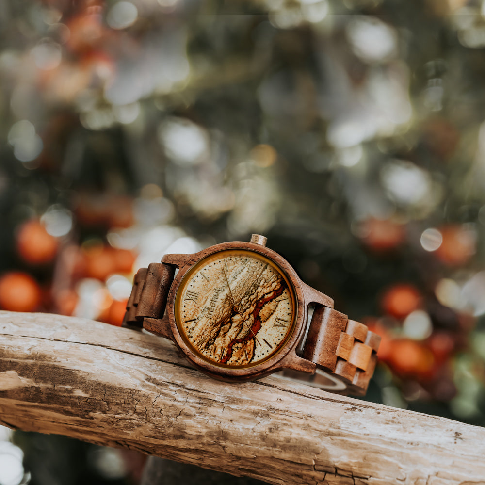 TREEHUT Wood Watches | Brown | Womens Watch | Walnut | Odyssey