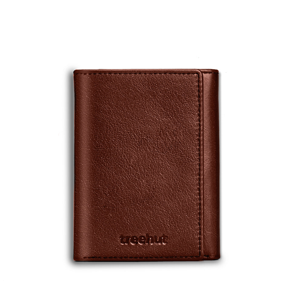 Brown Tri-Fold ID Wallet