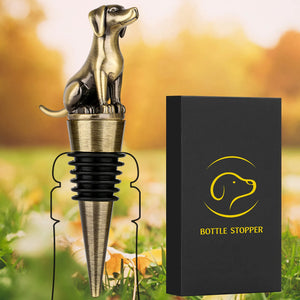 Labrador Retriever Bottle Stopper - Glasscias