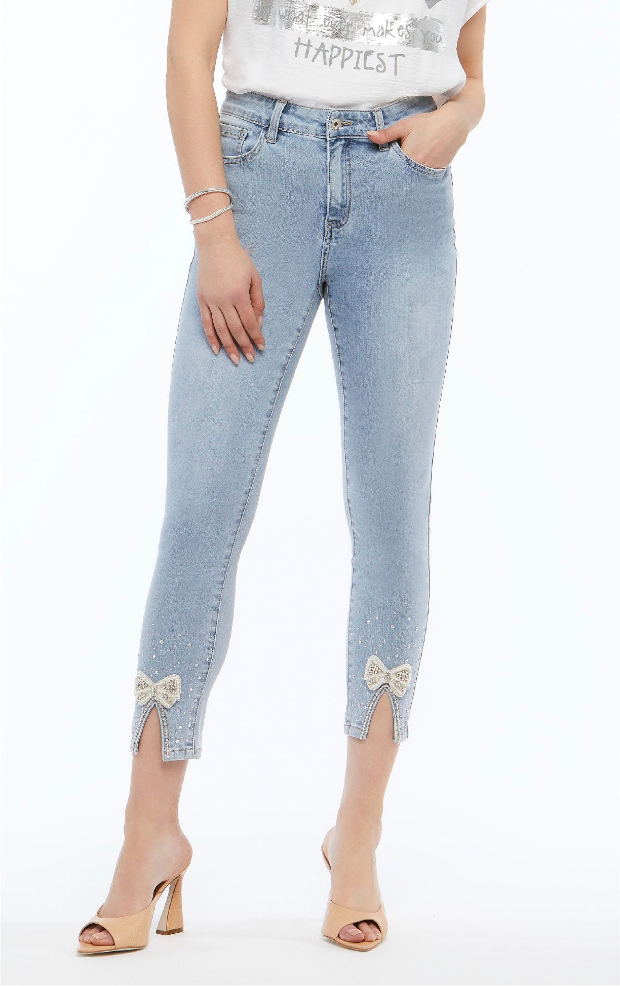 Buy Juliet Dark Blue Regular Fit JSL JN10 Capri Jeans for Women Online @  Tata CLiQ