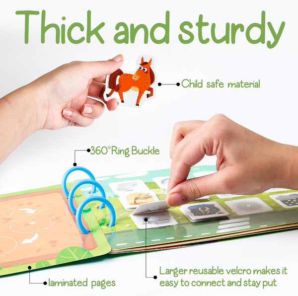 Features of Sticker Busy Book for Toddlers