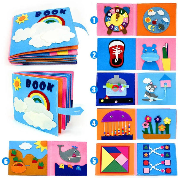 Montessori 3D Cloth Book all pages