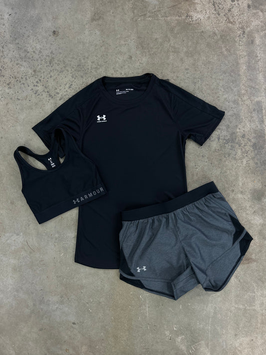 Under Armour White Set - Sports Bra / Shorts