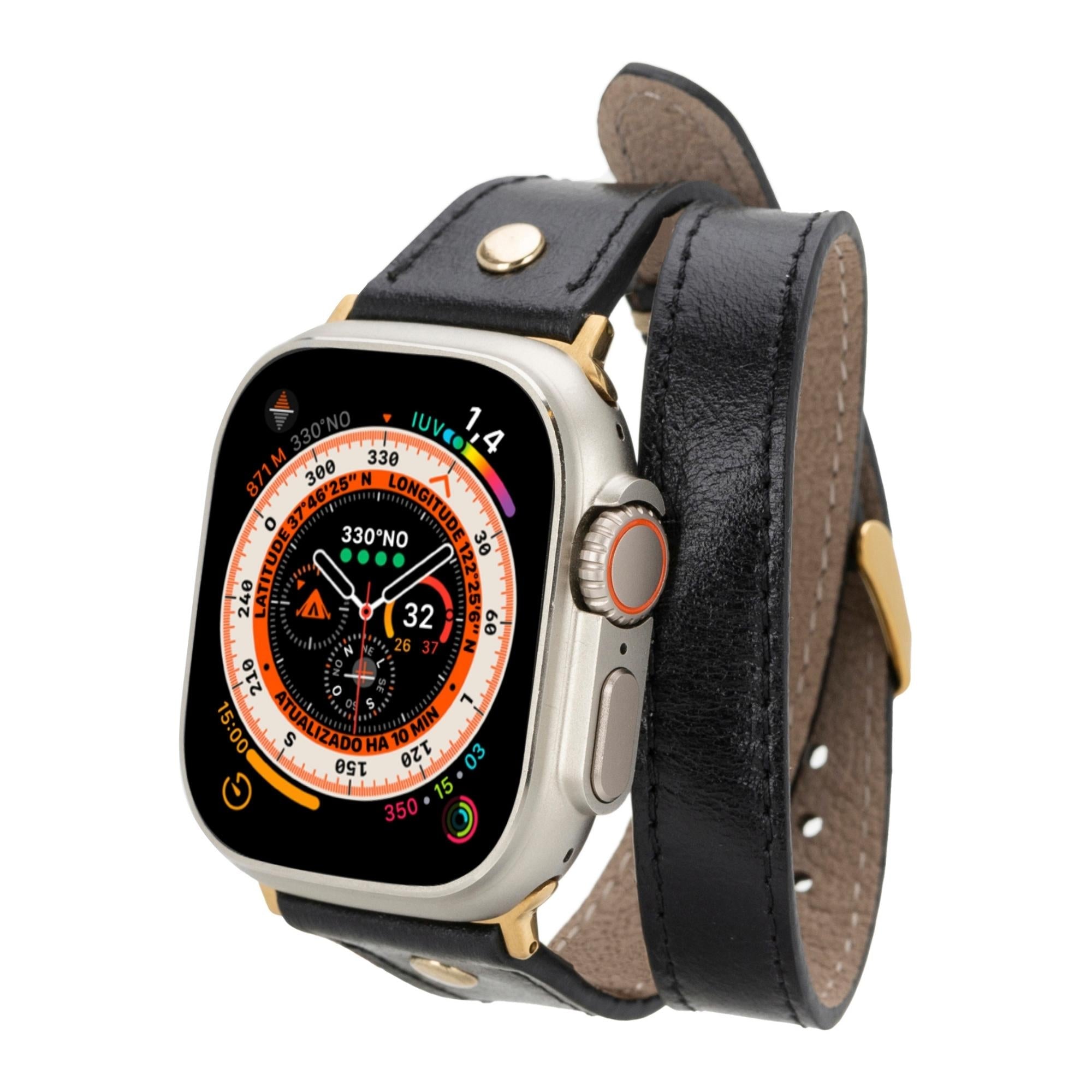 Basin Leather Bands for Apple Watch 9, Ultra 2, and SE