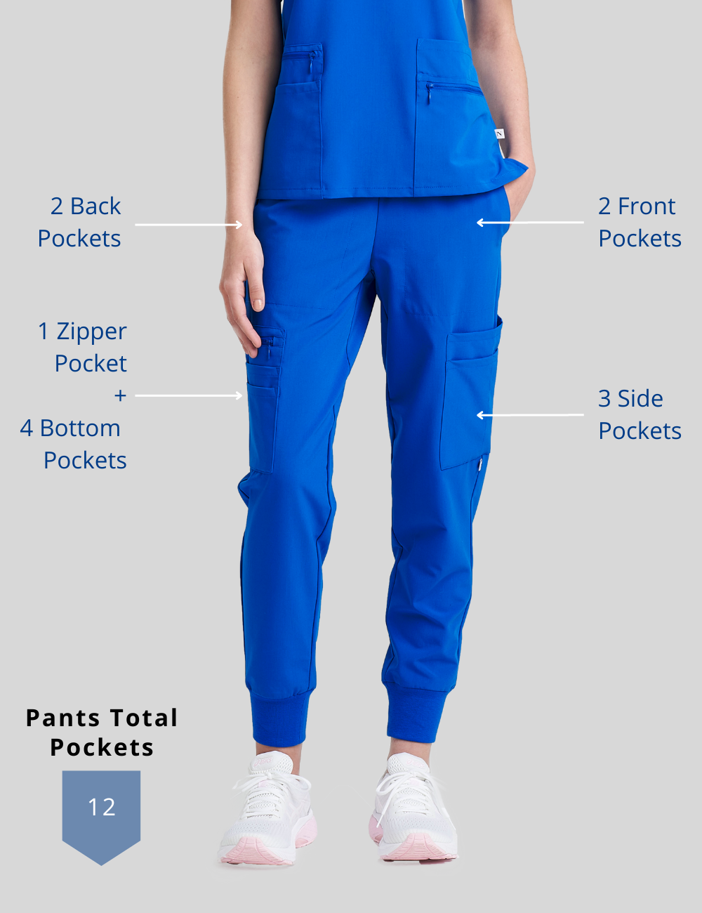 Women's 12-Pocket Scrub Jogger Pants | Care+Wear x N Natori