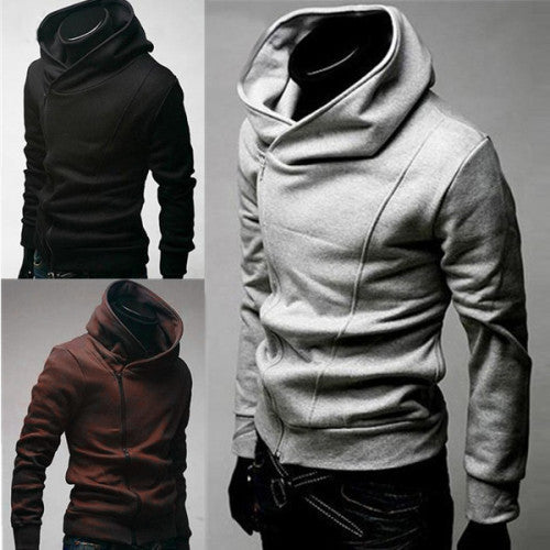 side zip hoodie men's