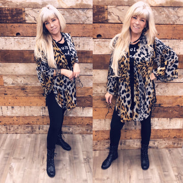 Cozy Leopard Kimono