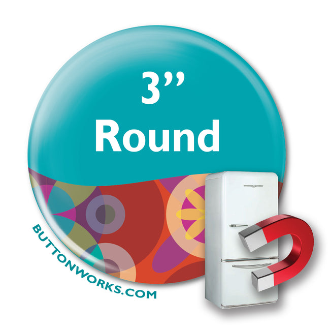 Custom 1-inch Button Magnets, Personalized Magnet, Custom Party