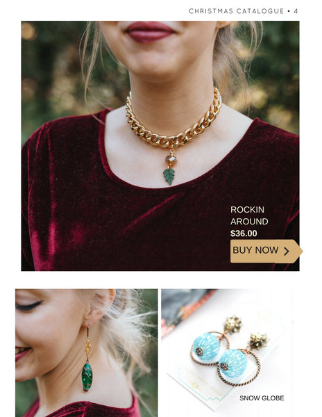 4christmas catalogue by hattitude jewels vintage repurposed jewellery handmade in toronto