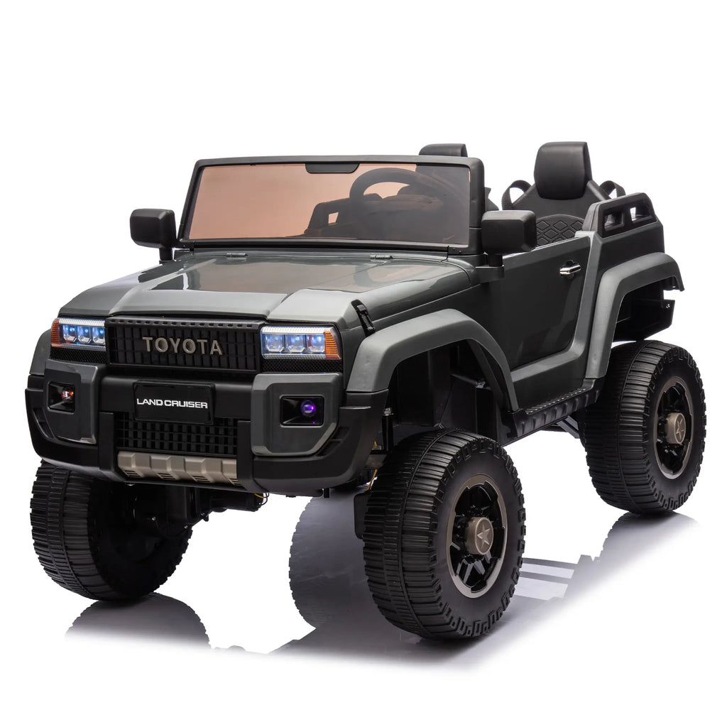 24V Classic Toyota Kids Electric Ride On SUV W/ Remote Control - Gray