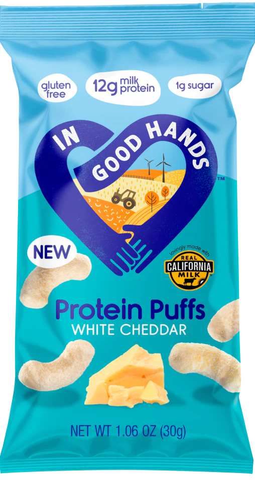 In Good Hands White Cheddar Protein Puffs