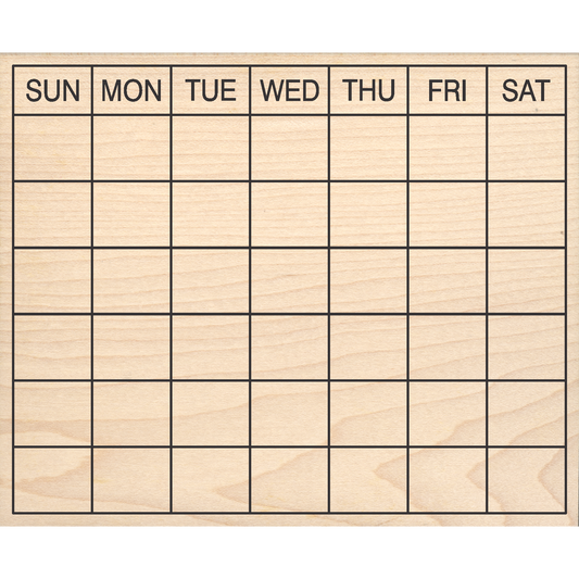 Bullet Journal 5 Row Calendar Rubber Stamp 1.75 x 2.5 block – Stamps by  Impression