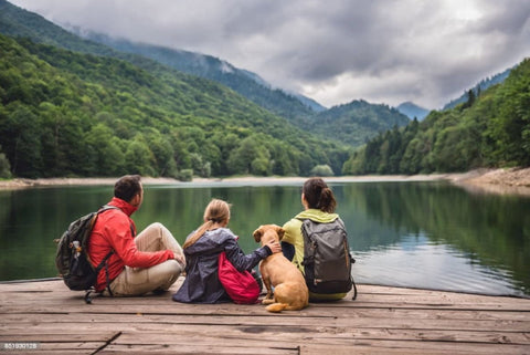 Une randonnée en famille et cani rando - Repas lyophilisé