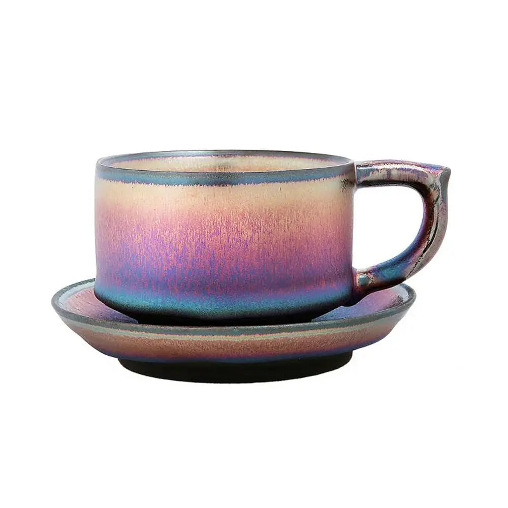 Grande tasse reflets arc-en-ciel de JianZhan | Théières à la folie