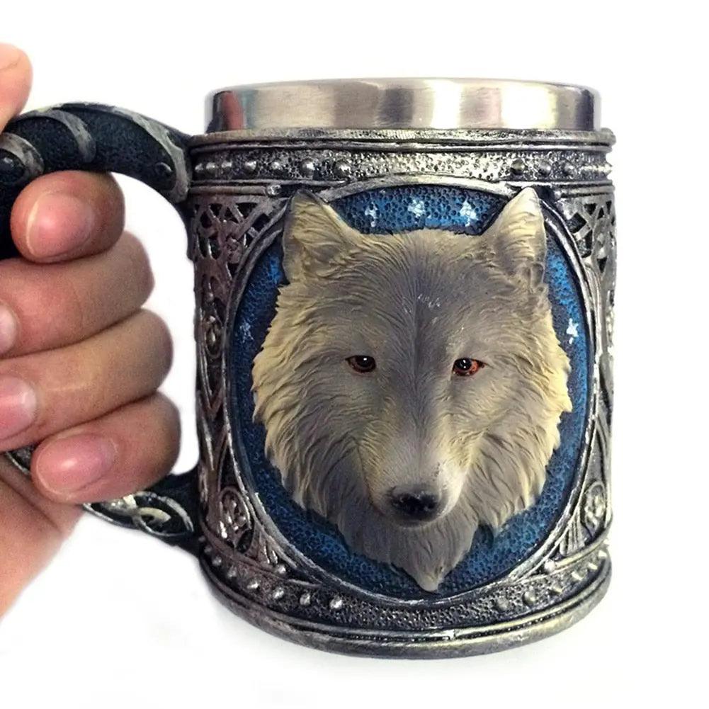 ​Mug "loup" viking design |  Théières à la folie