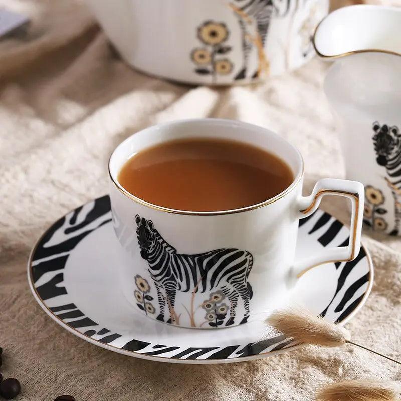 Zebra" sort te kaffe service | Théières à la folie