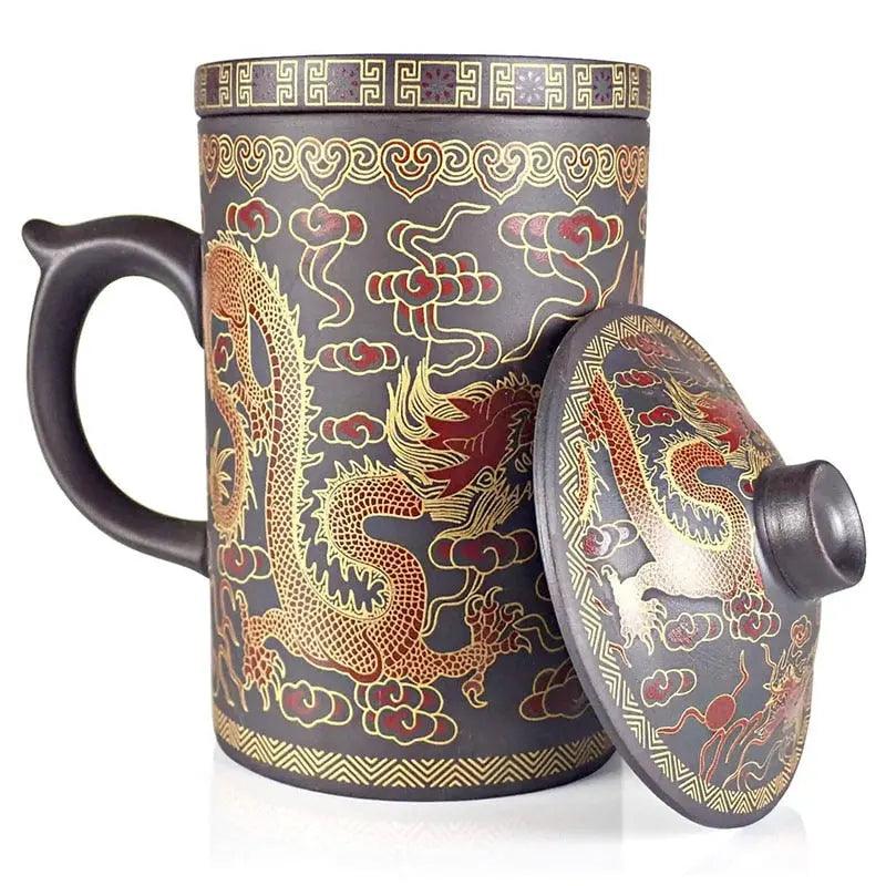 ​Théière/mug Dragon en argile | Théières à la folie