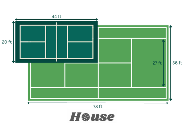 tennis and pickleball court size