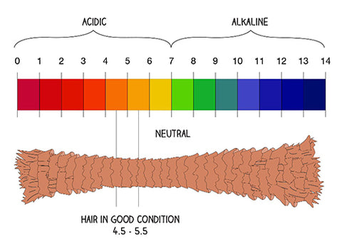 Hair optimum pH range in non-toxic hair care
