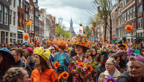 Sustainable King's Day Celebration in The Netherlands