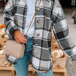Plaid Flannel Shacket - 806 Gypsy's