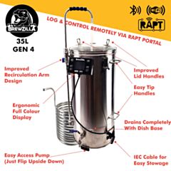 BrewZilla Gen 4 - Home Micro Brewery - Distillation and All Grain Home Brewing Machine, Beer or Spirits Making