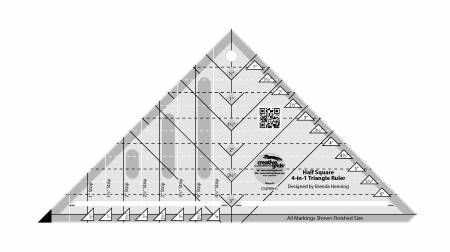 Creative Grids Stripology Squared Mini Slotted Quilt Ruler (CGRGE3)