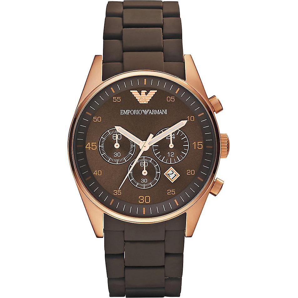 Emporio Armani Chronograph Brown Dial Watch AR5890 | Watch Pros USA