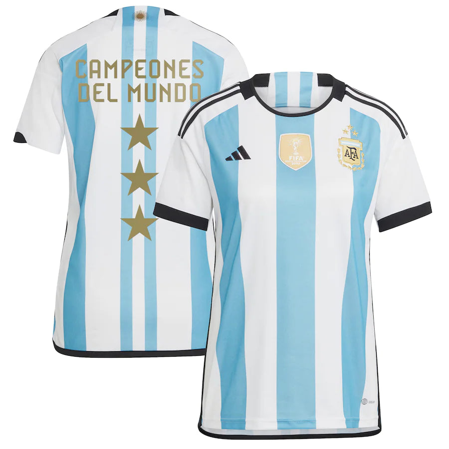Argentina Champions Three Stars Marcos Acuña 8 Men Home Jersey