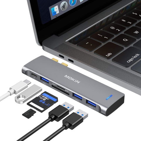 MOKiN 6-in-1 USB C Hub for MacBook Pro/Air