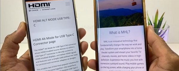 HDMI Alt Mode and MHL
