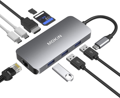 Mokin 9-in-1 USB C Hub for MacBook Pro/Air