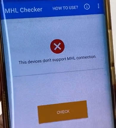 supports MHL connection.