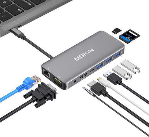 Mokin Versatile 10-in-1 USB C Multiport Adapter