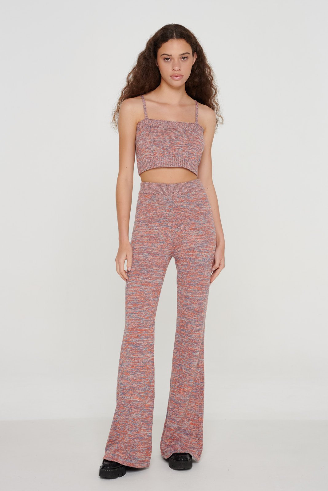 Missguided Co Ord Contrast Knit Flared Trousers | SportsDirect.com Malta