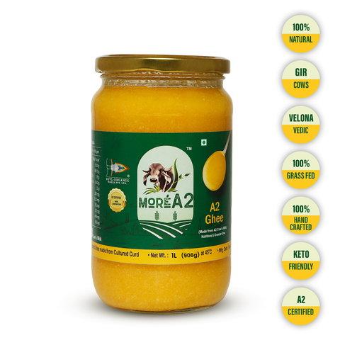 More A2 Bilona Cultured Grass fed Ghee