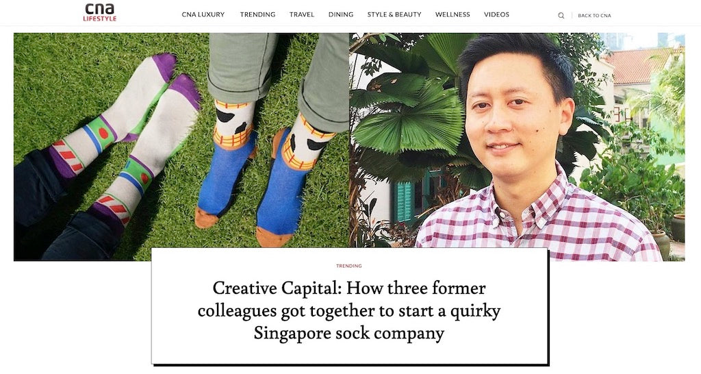 Creative Capital: How three former colleagues got together to start a quirky Singapore sock company