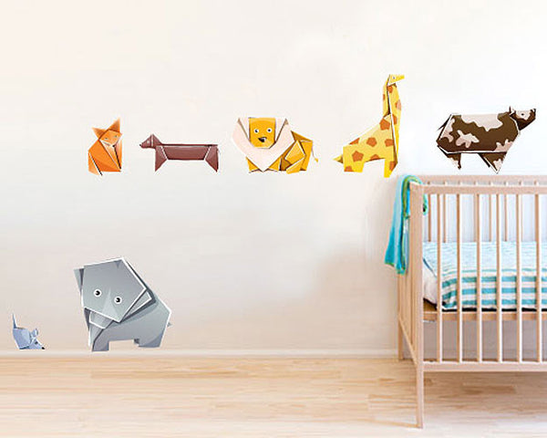 decals philippines nursery wall for Nursery Philippines Decal Origami Animals Sticker  BlingDing â€“ Wall