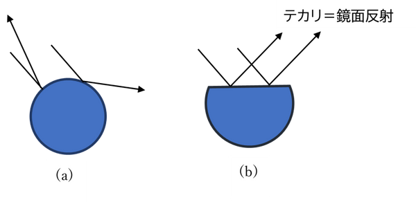 ウールテカリ 反射