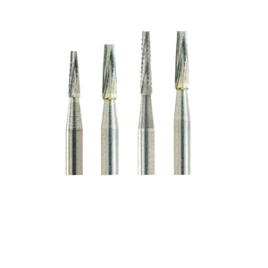Carbide Burs - #701,#702,#703-Taper Fissure Crosscut HP -5-pack - APEX DENTAL SUPPLY