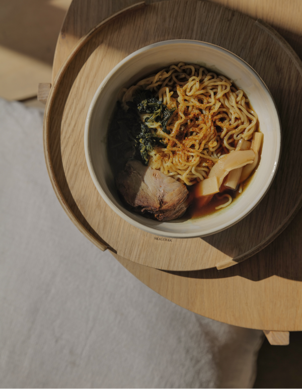 Pork ramen in our meadows bowl